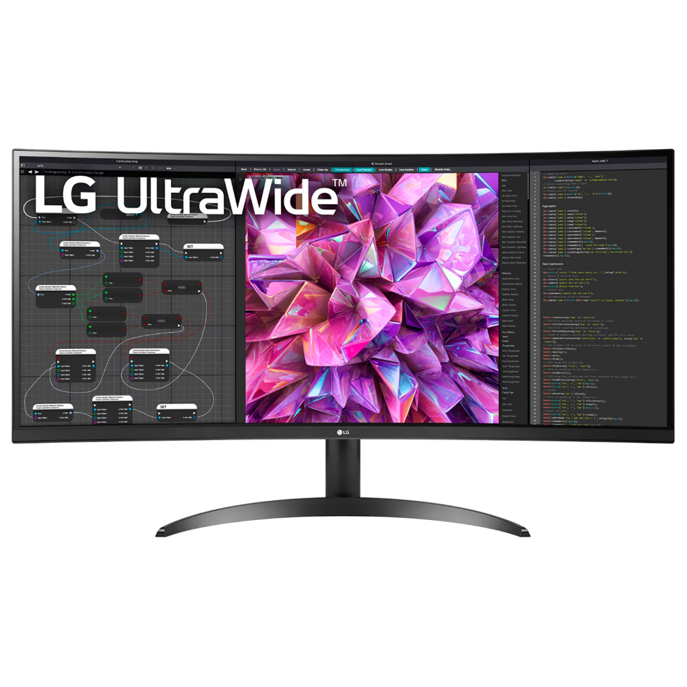 Monitor LG 34WQ60C UltraWide 34" QHD LED Curvo 160Hz / 5Ms - Preto