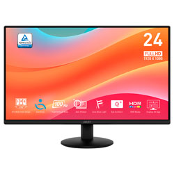 Monitor MSI Pro MP242L 23.8" Full HD 100Hz / 1Ms - Preto