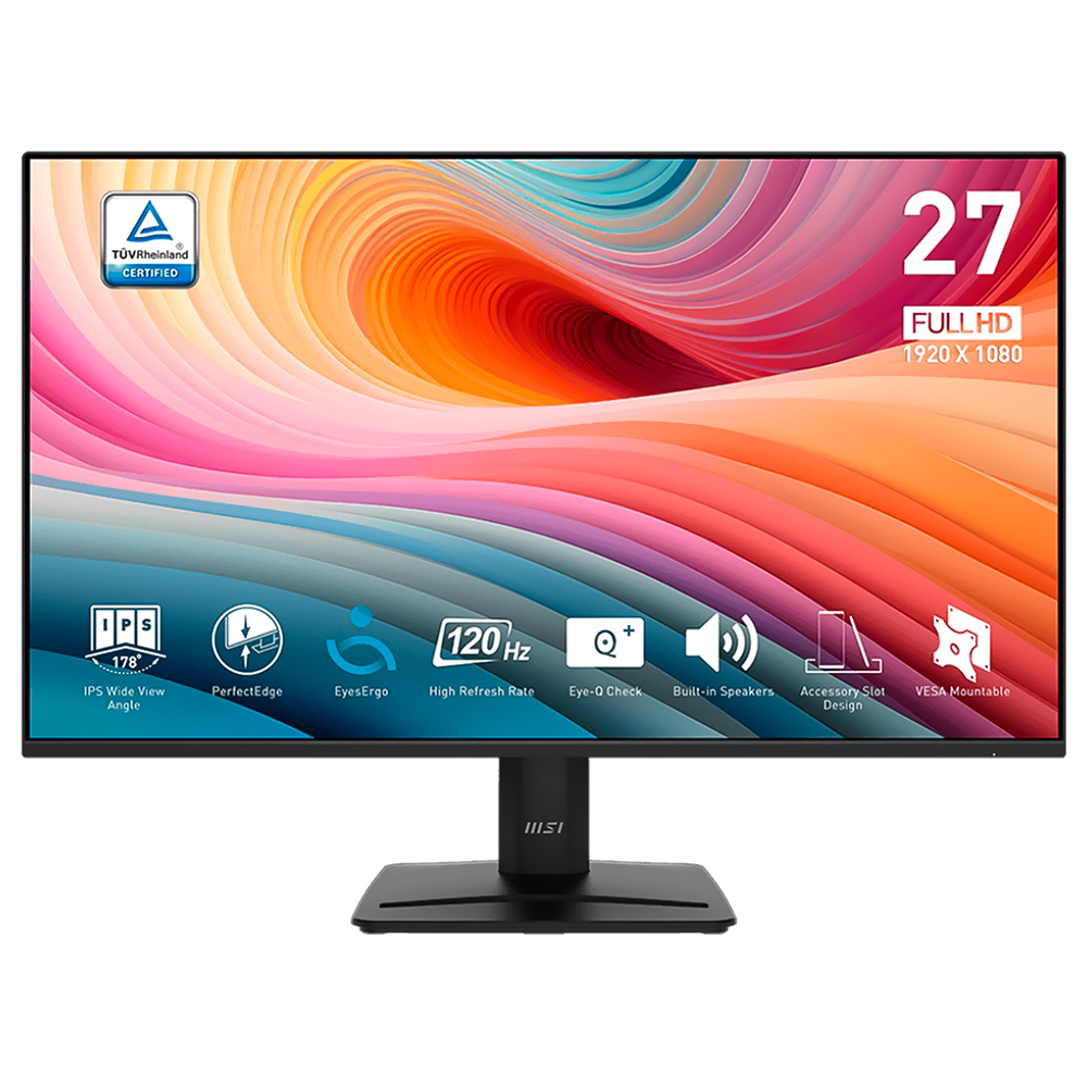 Monitor MSI Pro MP275 E2 27" Full HD LCD 120Hz / 1Ms - Preto