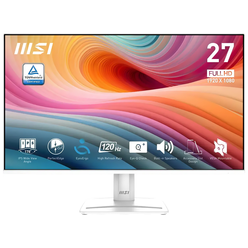 Monitor MSI Pro MP275W E2 27" Full HD 120Hz / 1Ms - Branco