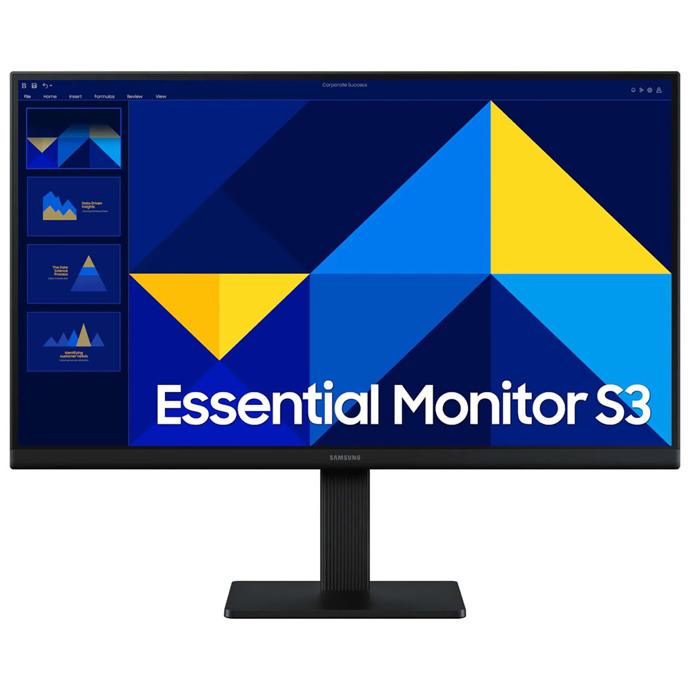 Monitor Samsung Essential S3 LS22D300GA 21.5" FHD IPS 100Hz / 5Ms - Preto