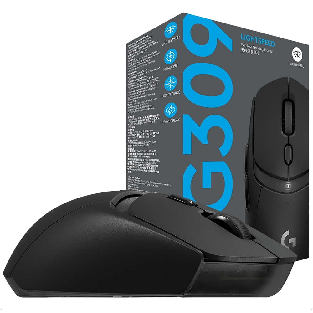 Mouse Gamer Logitech G309 LightSpeed Wireless - Preto (910-007198)