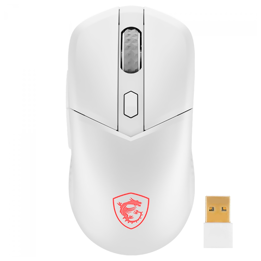 Mouse Gamer MSI Versa 300 Wireless / LED - Branco