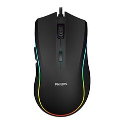 Mouse Gamer Philips G403 Momentum USB / RGB - Preto