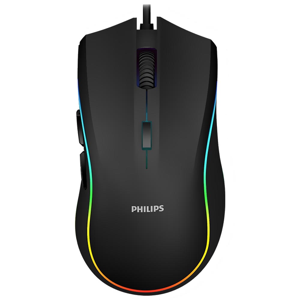 Mouse Gamer Philips G403 Momentum USB / RGB - Preto