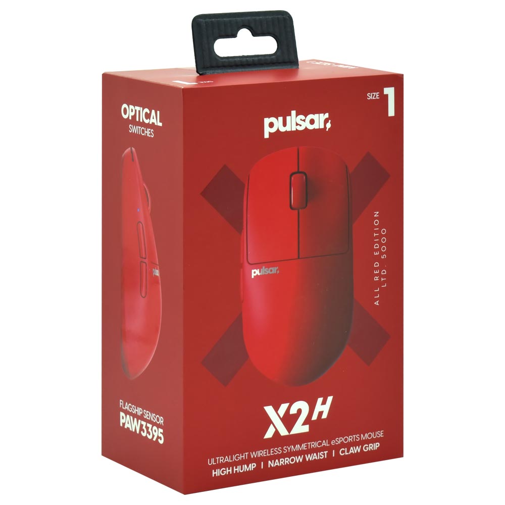 Mouse Gamer Pulsar X2H ALL Red Mini Size1 Wireless - Vermelho (PX2H13)