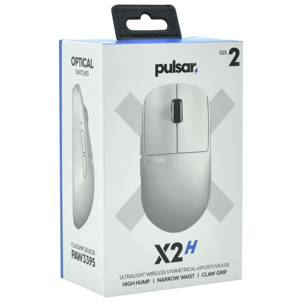 Mouse Gamer Pulsar X2H Medium Size2 Wireless - Branco (PX2H22)