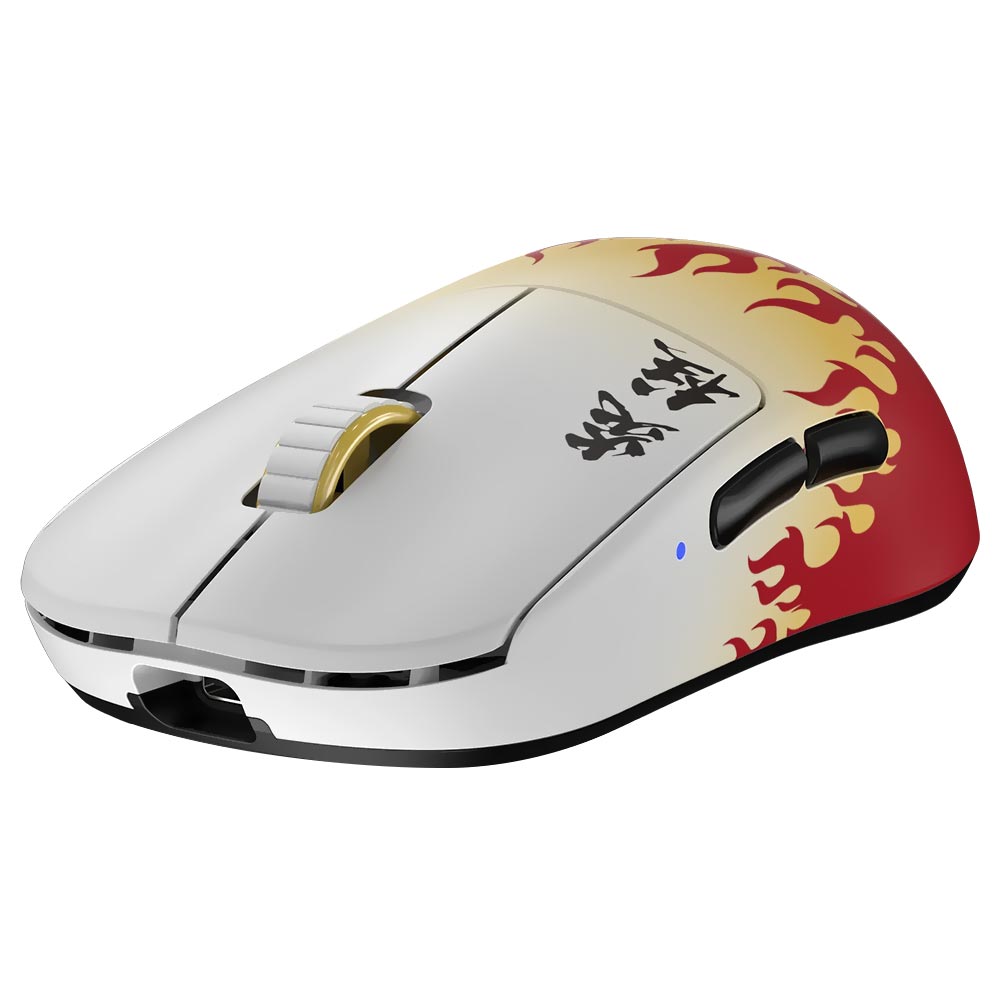 Mouse Gamer Pulsar X2H Rengoku Kyojuro Medium Size2 Wireless - Vermelho / Branco (PX2H2KJ)