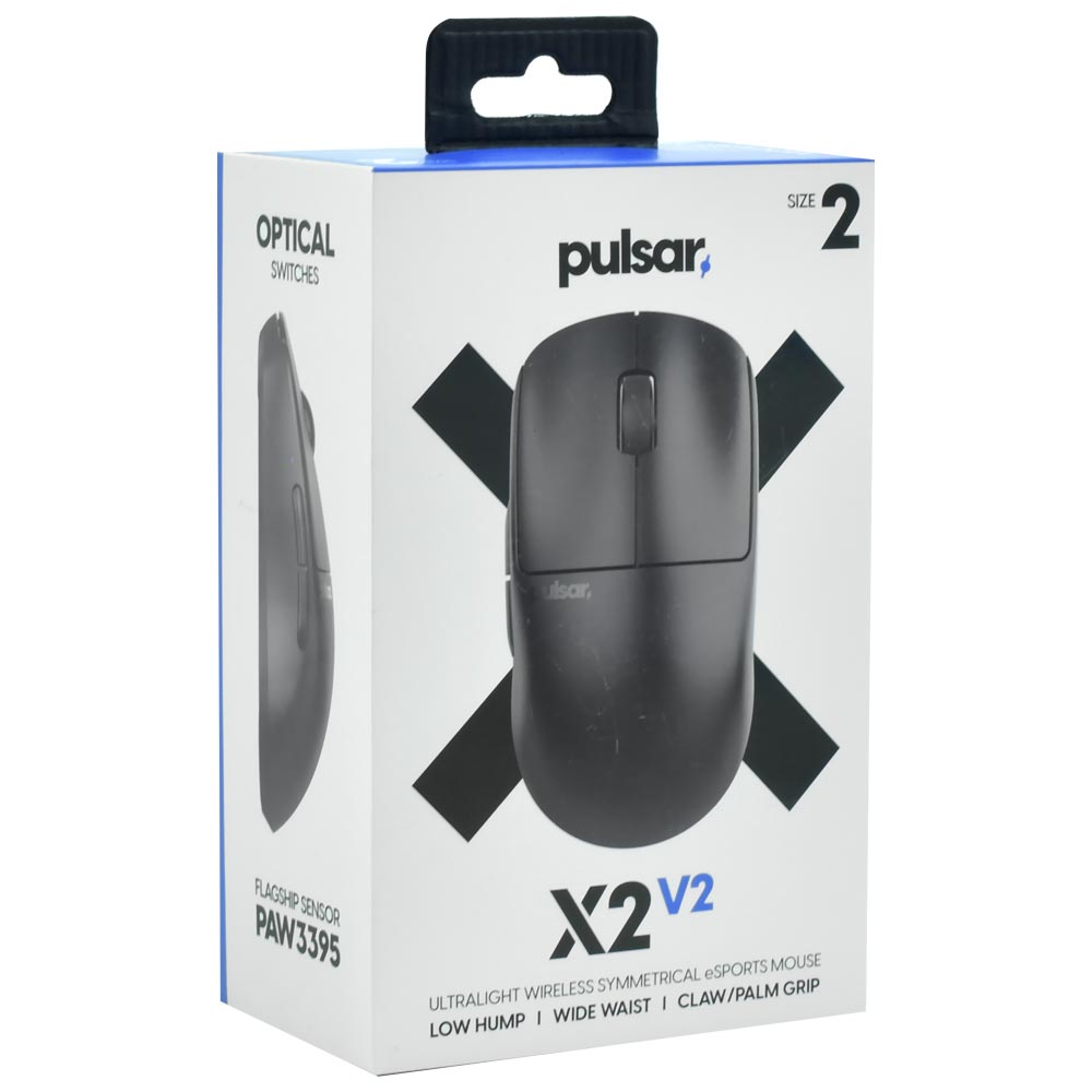 Mouse Gamer Pulsar X2V2 Medium Size2 Wireless - Preto (PX2221)