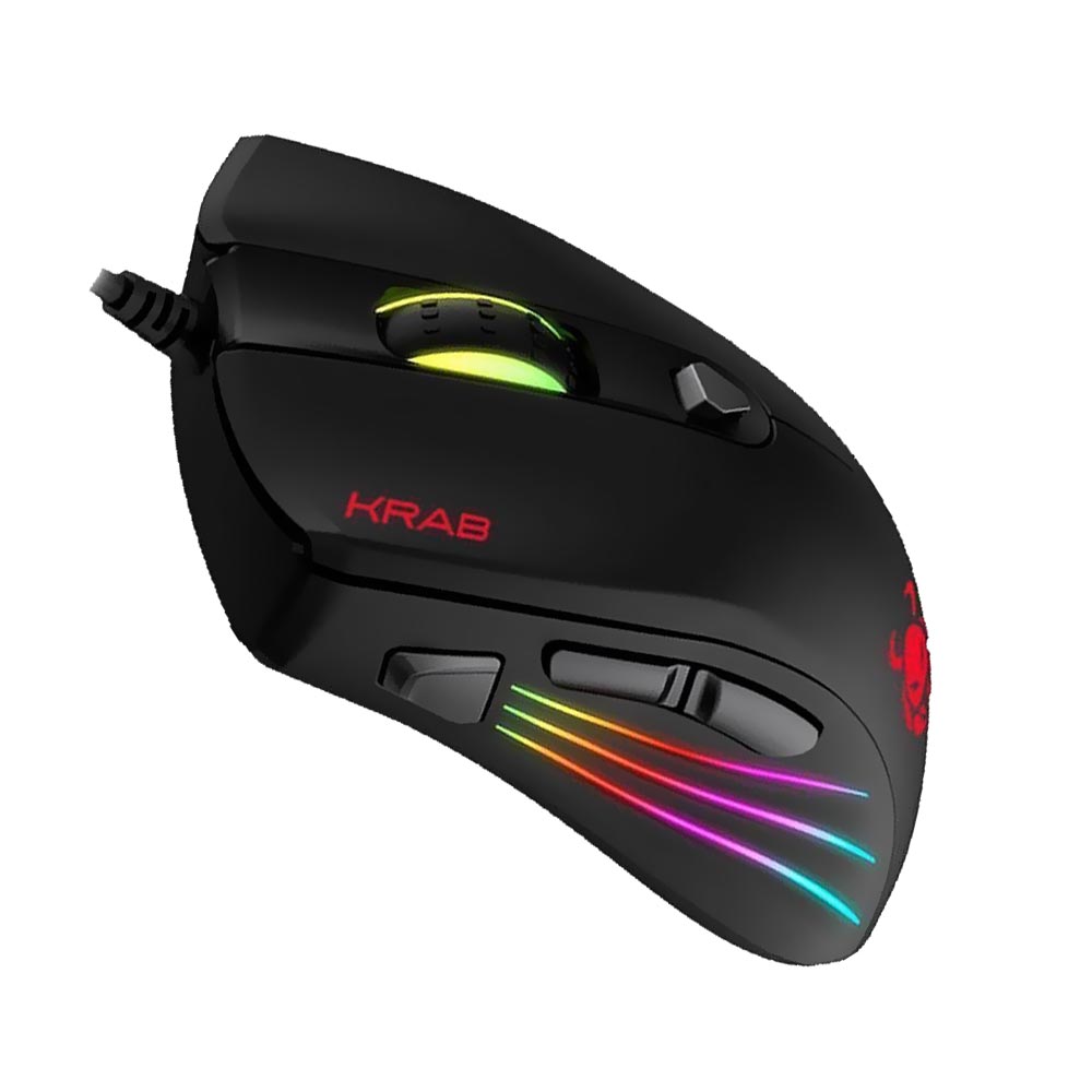 Mouse Gamer Quanta KRAB KBGMR20 Specter USB / RGB - Preto