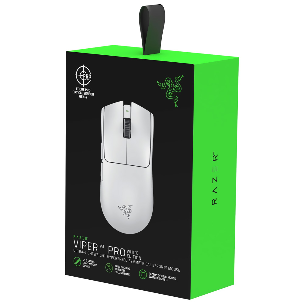 Mouse Gamer Razer Viper V3 Pro White Edition Wireless - Branco (RZ01-05120200-R3U1)