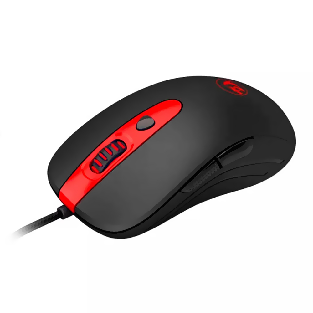 Mouse Gamer Redragon M703 Cerberus USB / RGB - Preto / Vermelho