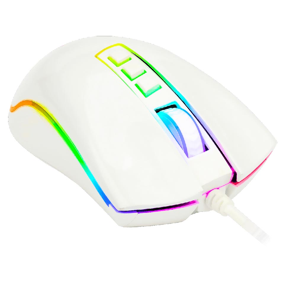 Mouse Gamer Redragon M711W Cobra USB / RGB - Branco