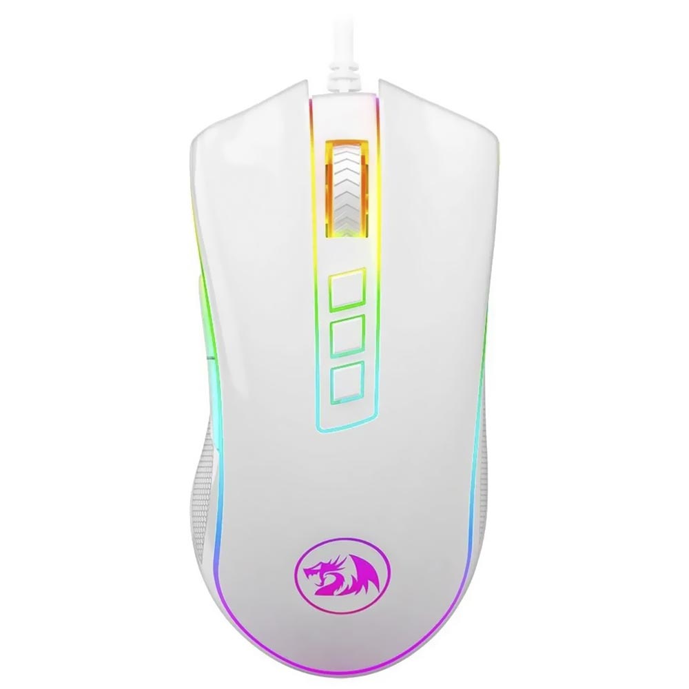 Mouse Gamer Redragon M711W Cobra USB / RGB - Branco