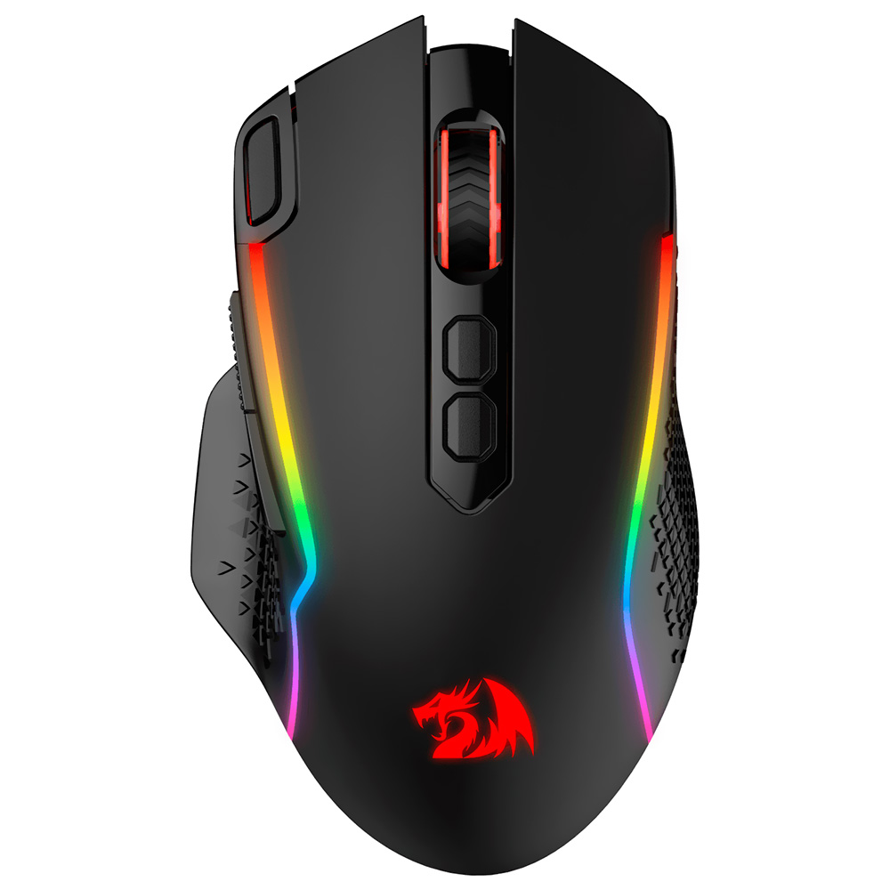 Mouse Gamer Redragon M810RGB-PRO Taipan Pro Wireless - Preto