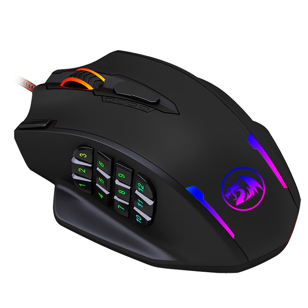 Mouse Gamer Redragon M908 Impact USB / RGB - Preto 