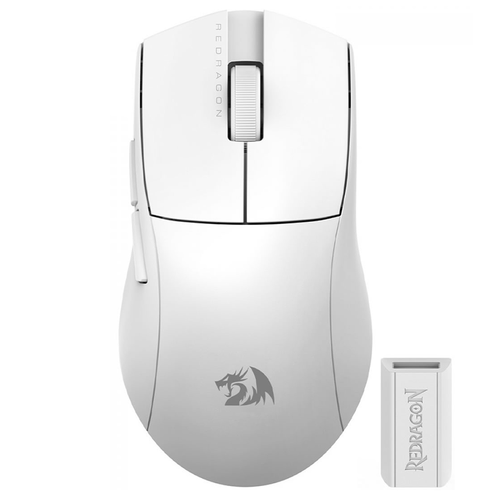 Mouse Gamer Redragon M916W-PRO-1K K1NG Pro Wireless - Branco