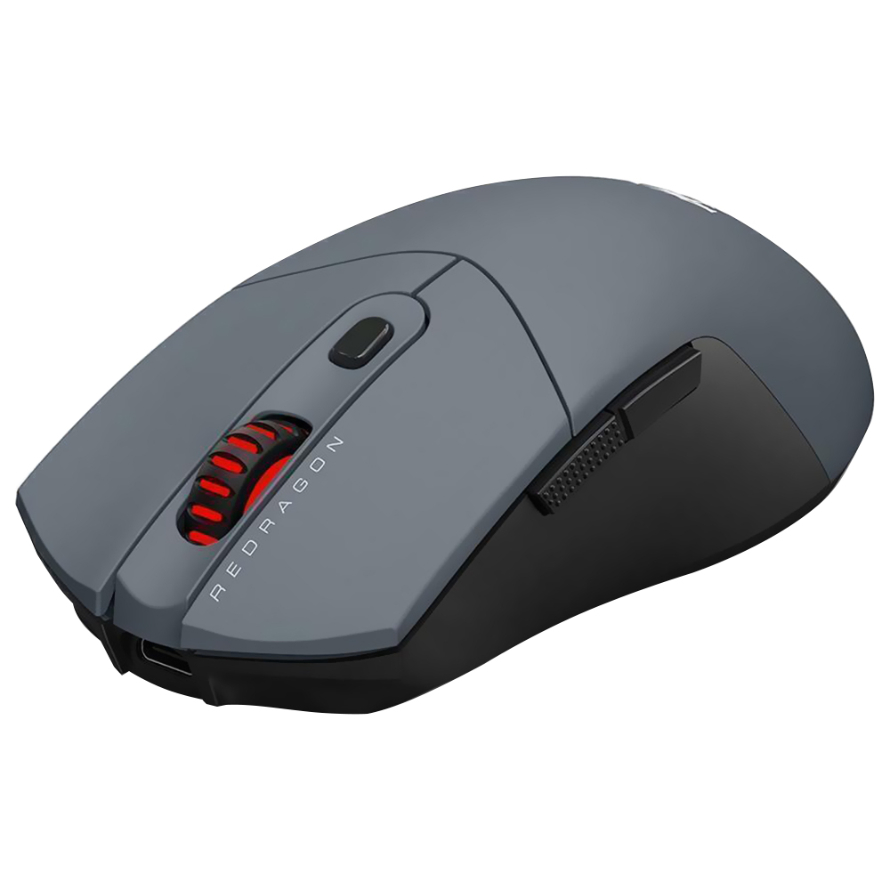 Mouse Gamer Redragon M917GB-PRO ST4R Pro Wireless - Cinza / Preto