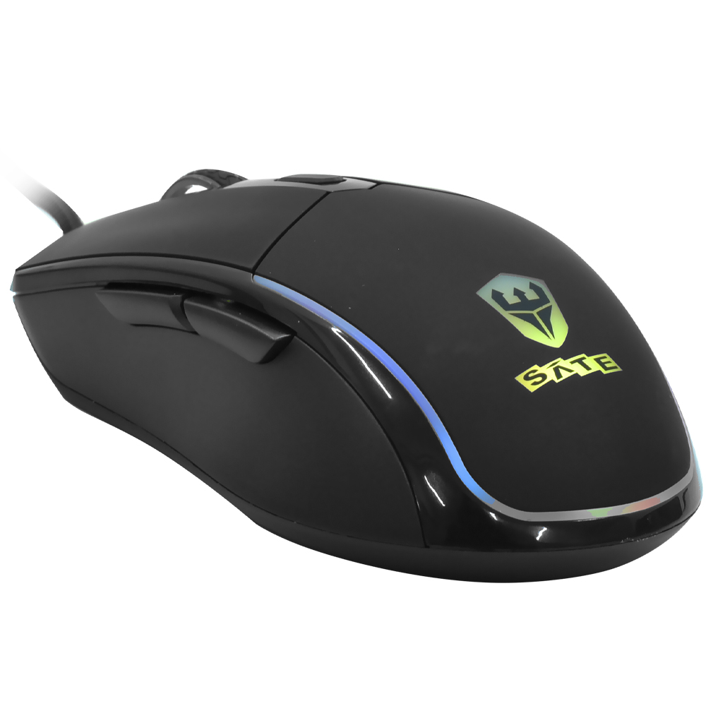 Mouse Gamer Satellite A-566 USB / RGB - Preto