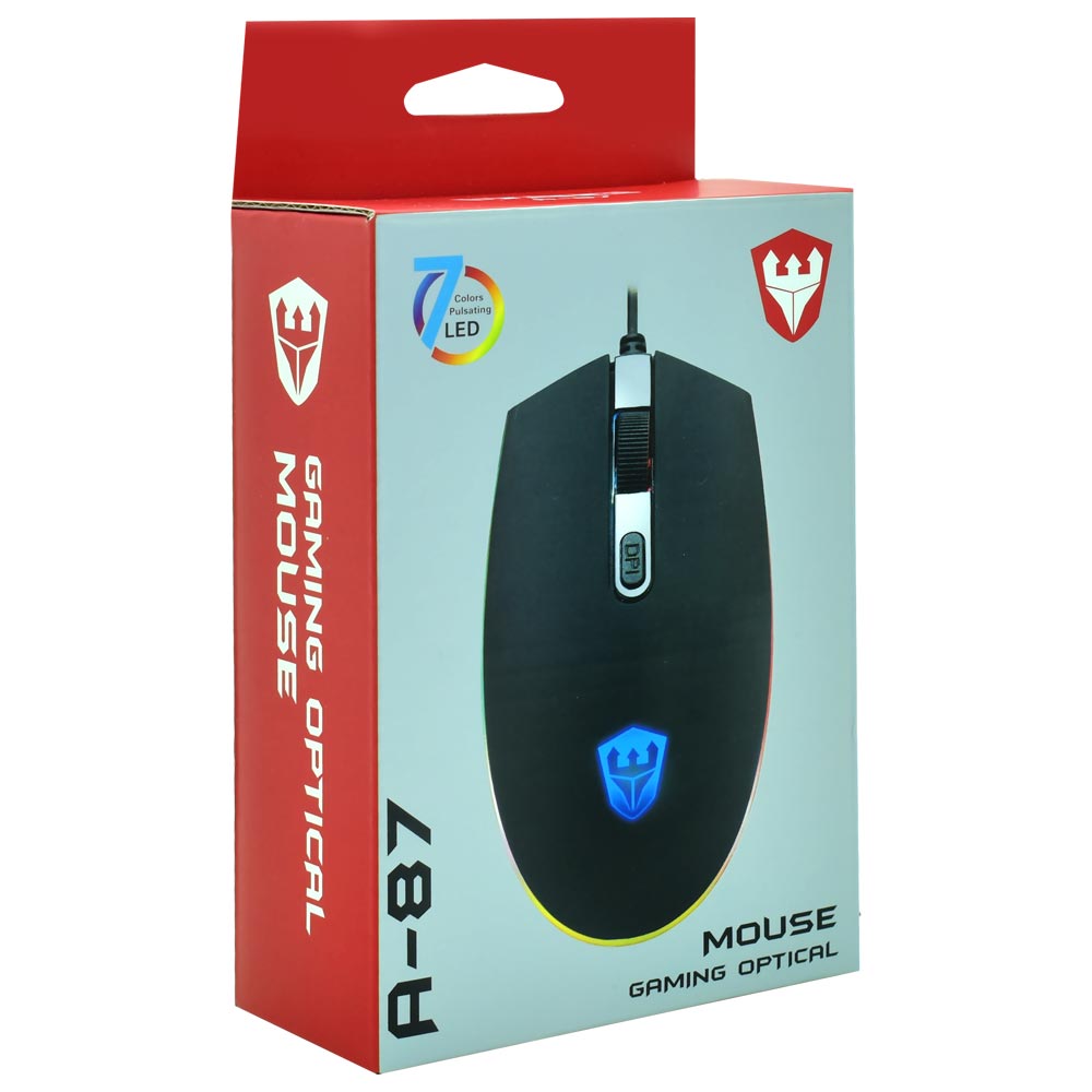 Mouse Gamer Satellite A-87 USB / LED - Preto