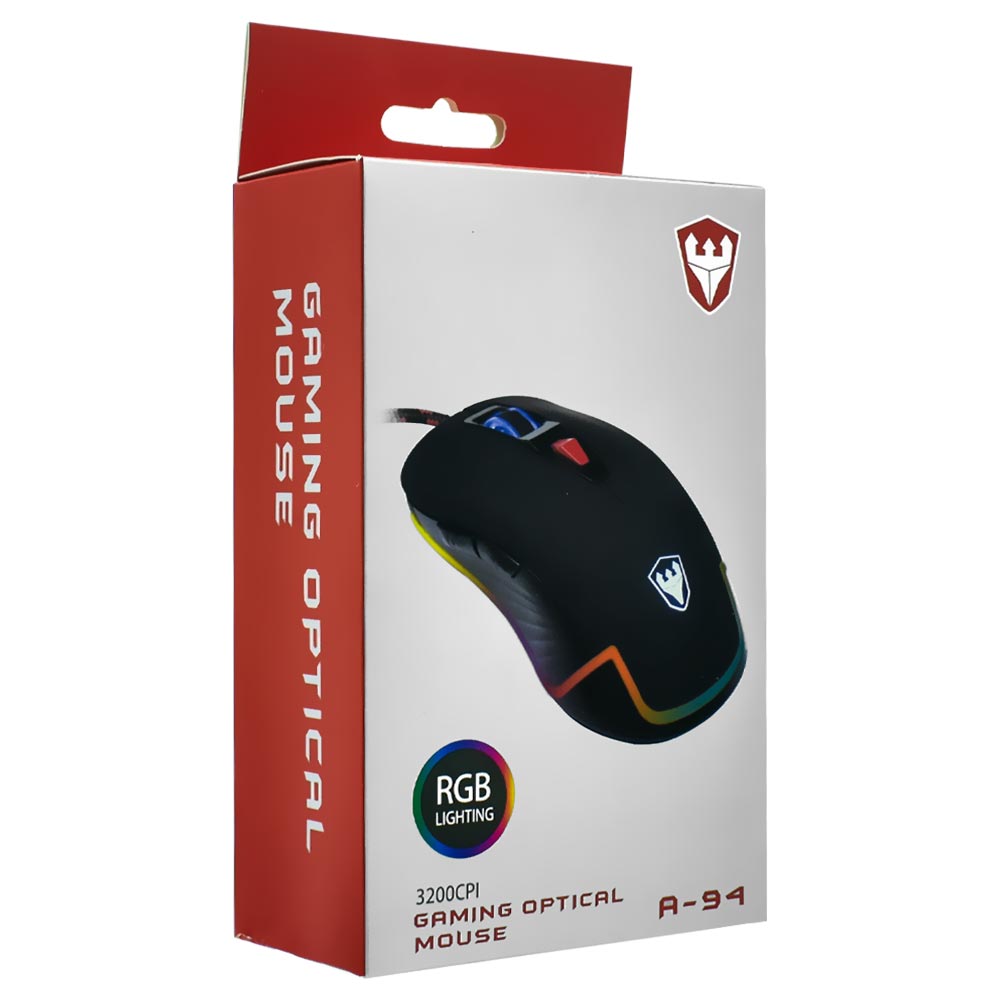 Mouse Gamer Satellite A-94 USB / RGB - Preto