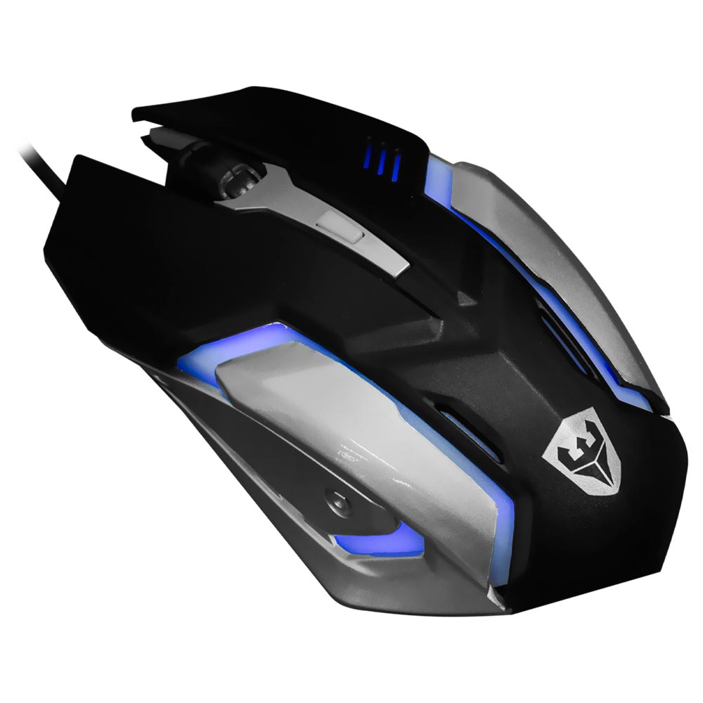 Mouse Gamer Satellite A-97 USB / LED - Preto / Prata