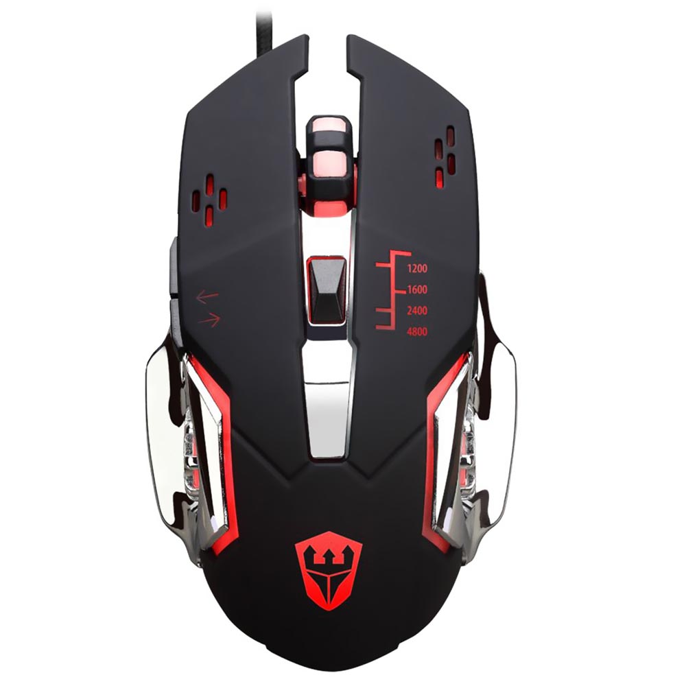 Mouse Gamer Satellite A-GM04 USB / RGB - Preto / Prata