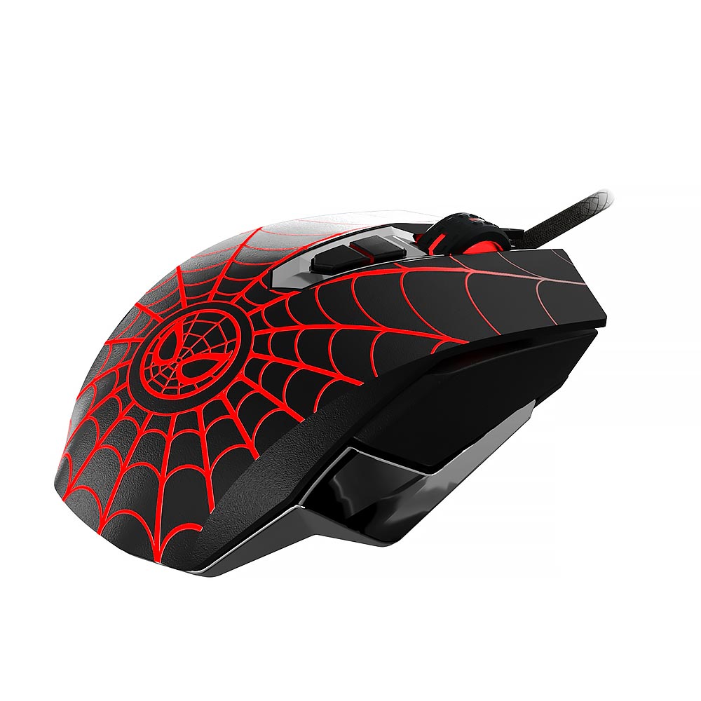 Mouse Gamer Xtech XTM-M520SM Marvel Spiderman USB / LED - Preto / Prata