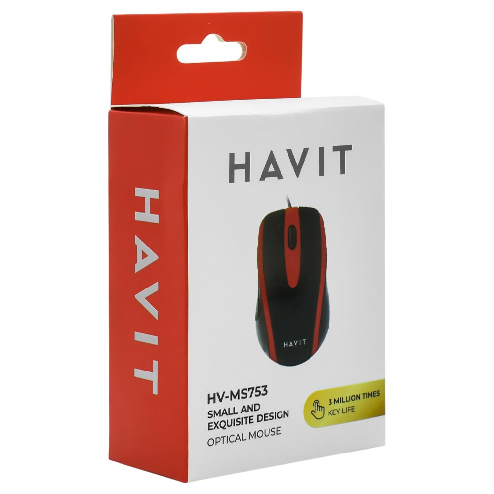 Mouse Havit HV-MS753 USB - Preto / Cinza