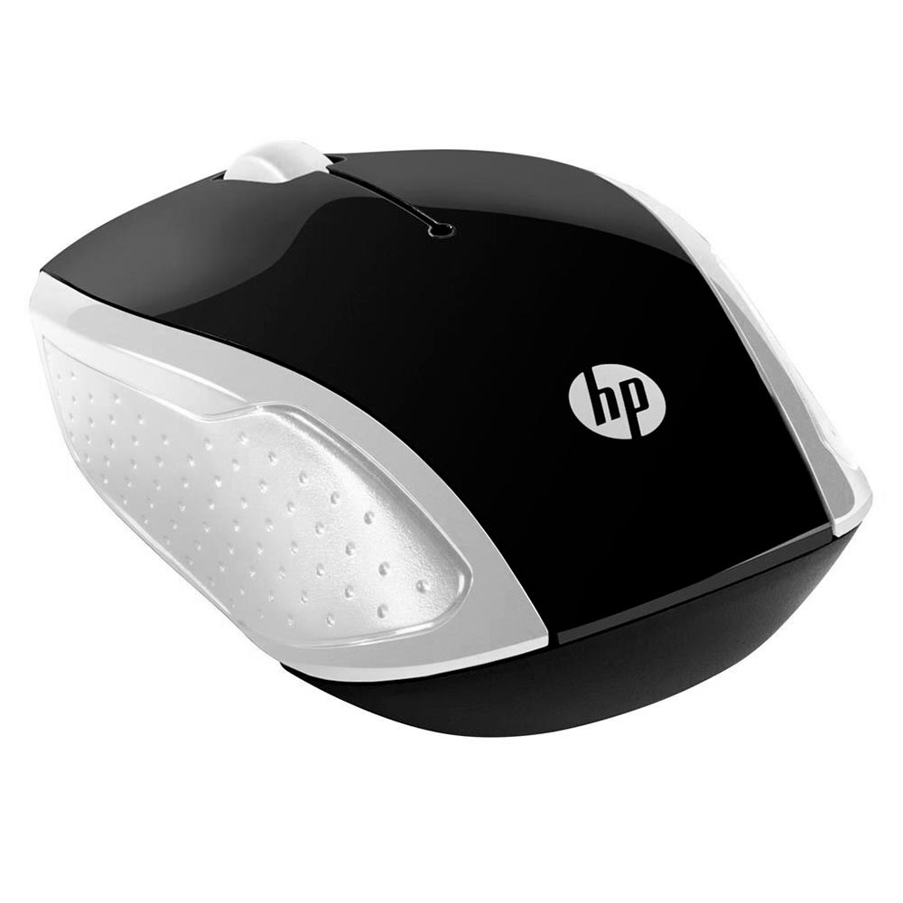 Mouse HP 200 Wireless - Preto / Prata