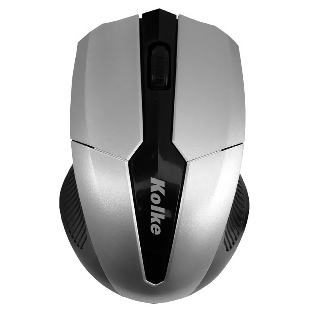 Mouse Kolke KEM-412 Wireless - Preto / Prata