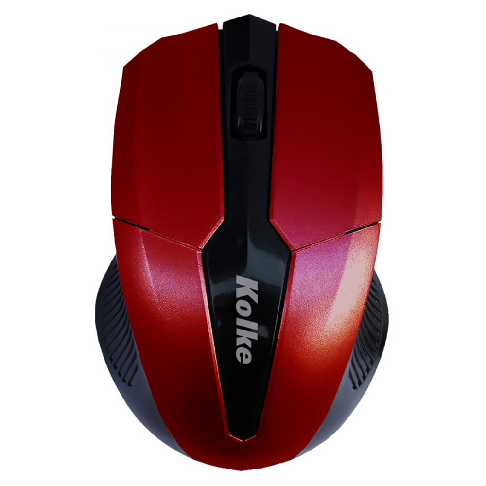 Mouse Kolke KEM-412 Wireless - Preto / Vermelho