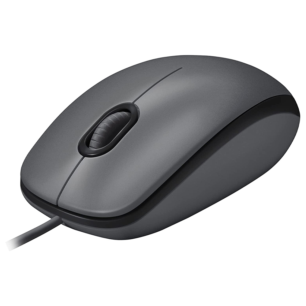 Mouse Logitech M100 USB - Cinza (910-001601)