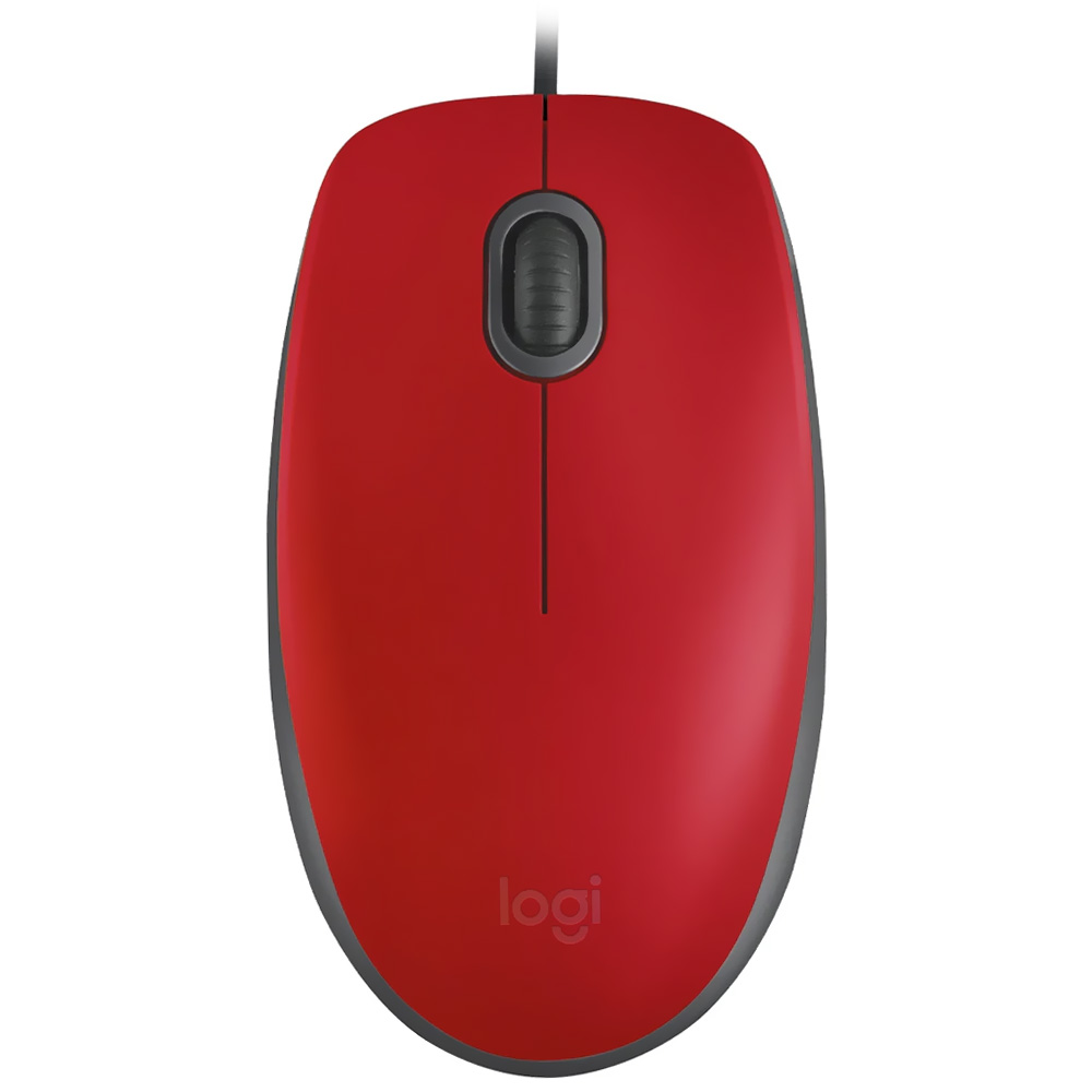 Mouse Logitech M110 Silent USB - Vermelho (910-006755)