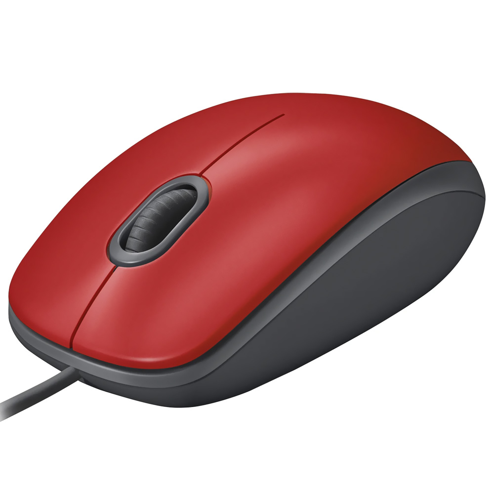 Mouse Logitech M110 Silent USB - Vermelho (910-006755)