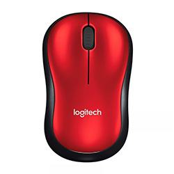 Mouse Logitech M185 Wireless - Vermelho (910-003635)