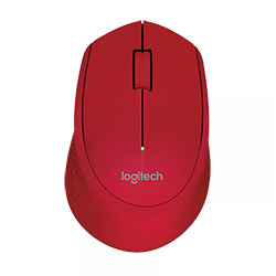 Mouse Logitech M280 Wireless - Vermelho (910-004286)