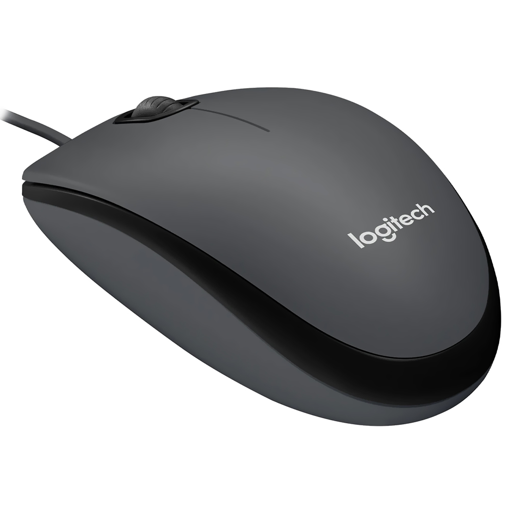 Mouse Logitech M90 USB - Cinza / Preto (910-004053)