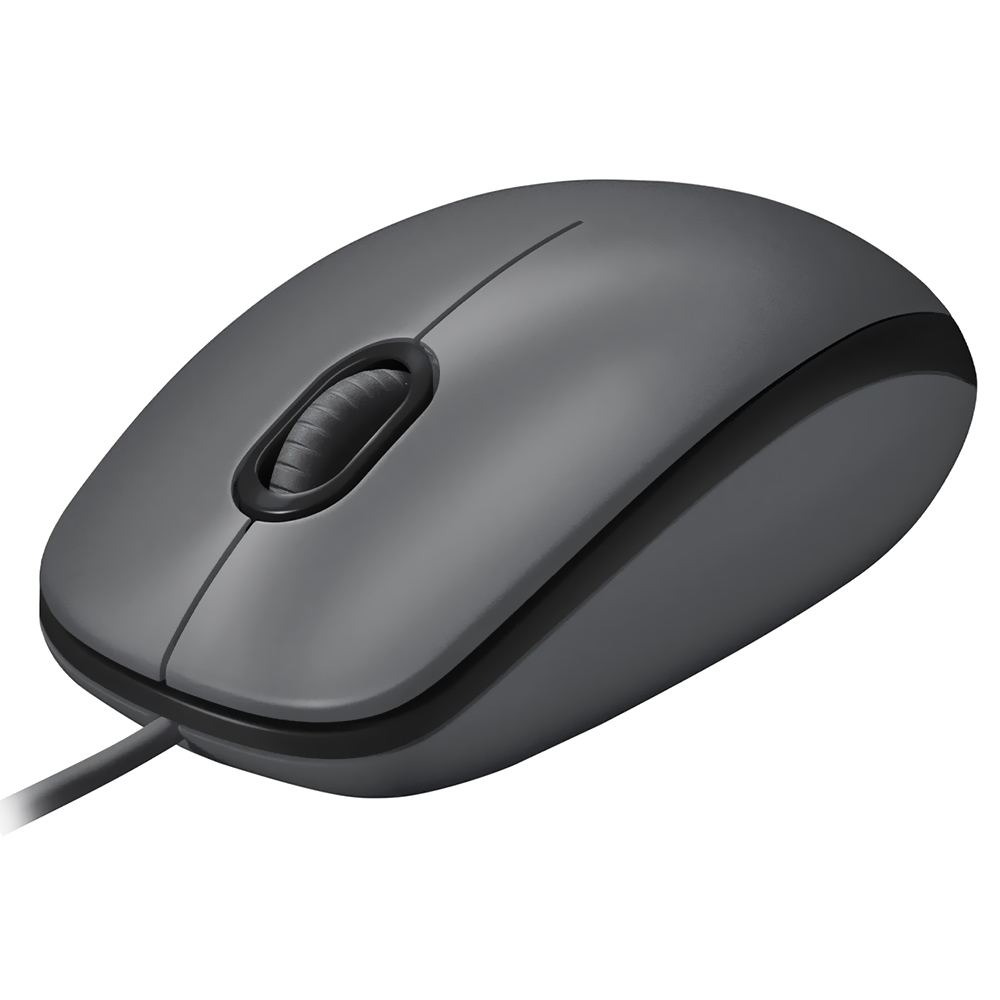 Mouse Logitech M90 USB - Cinza / Preto (910-004053)