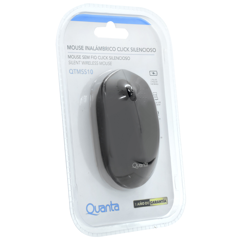 Mouse Quanta QTMSS10 Wireless - Preto