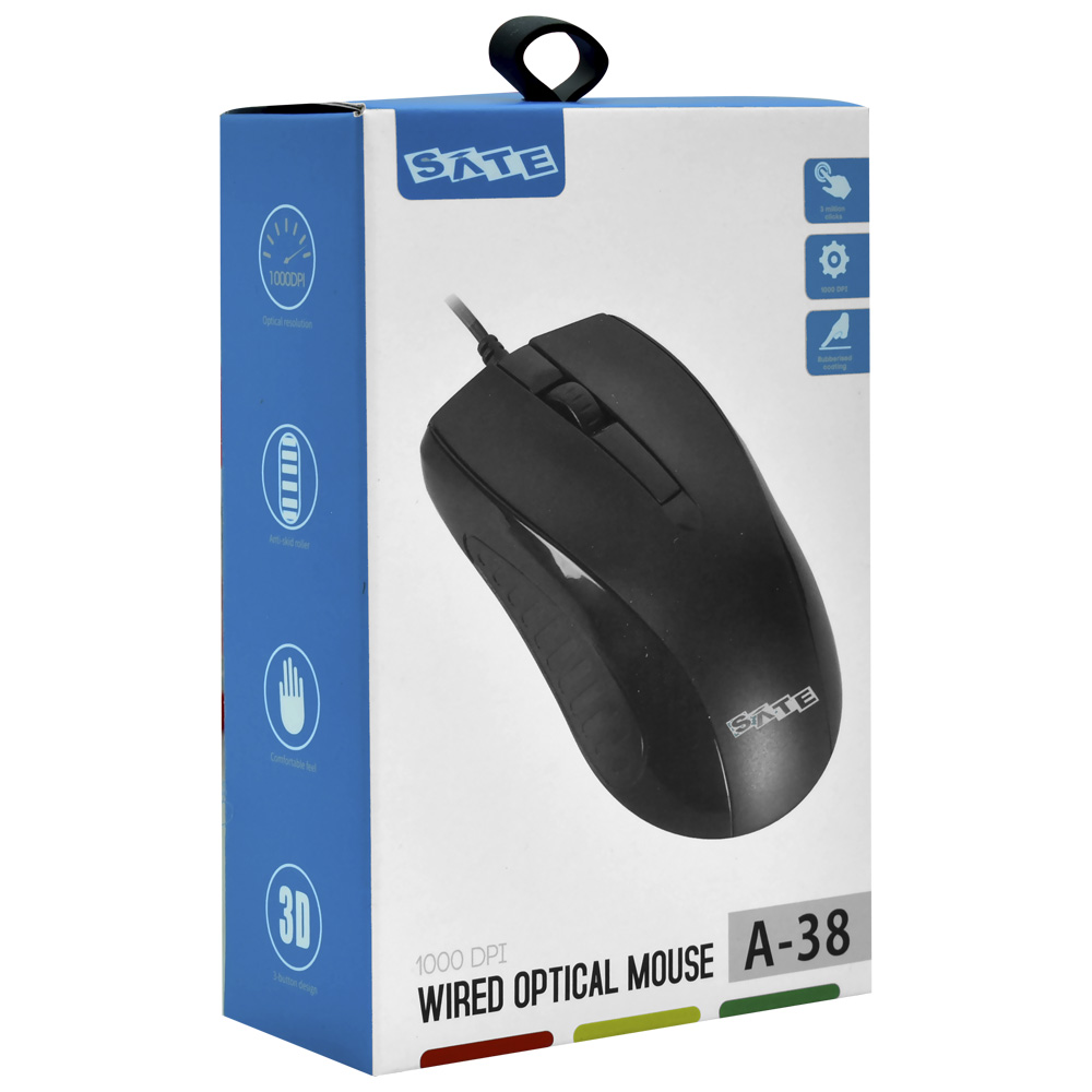 Mouse Satellite A-38 USB - Preto