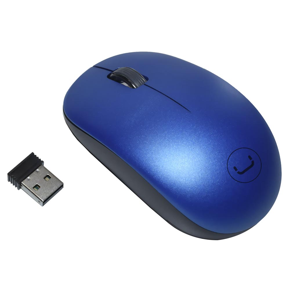Mouse Unno Tekno MS6526BL Curve Wireless - Azul