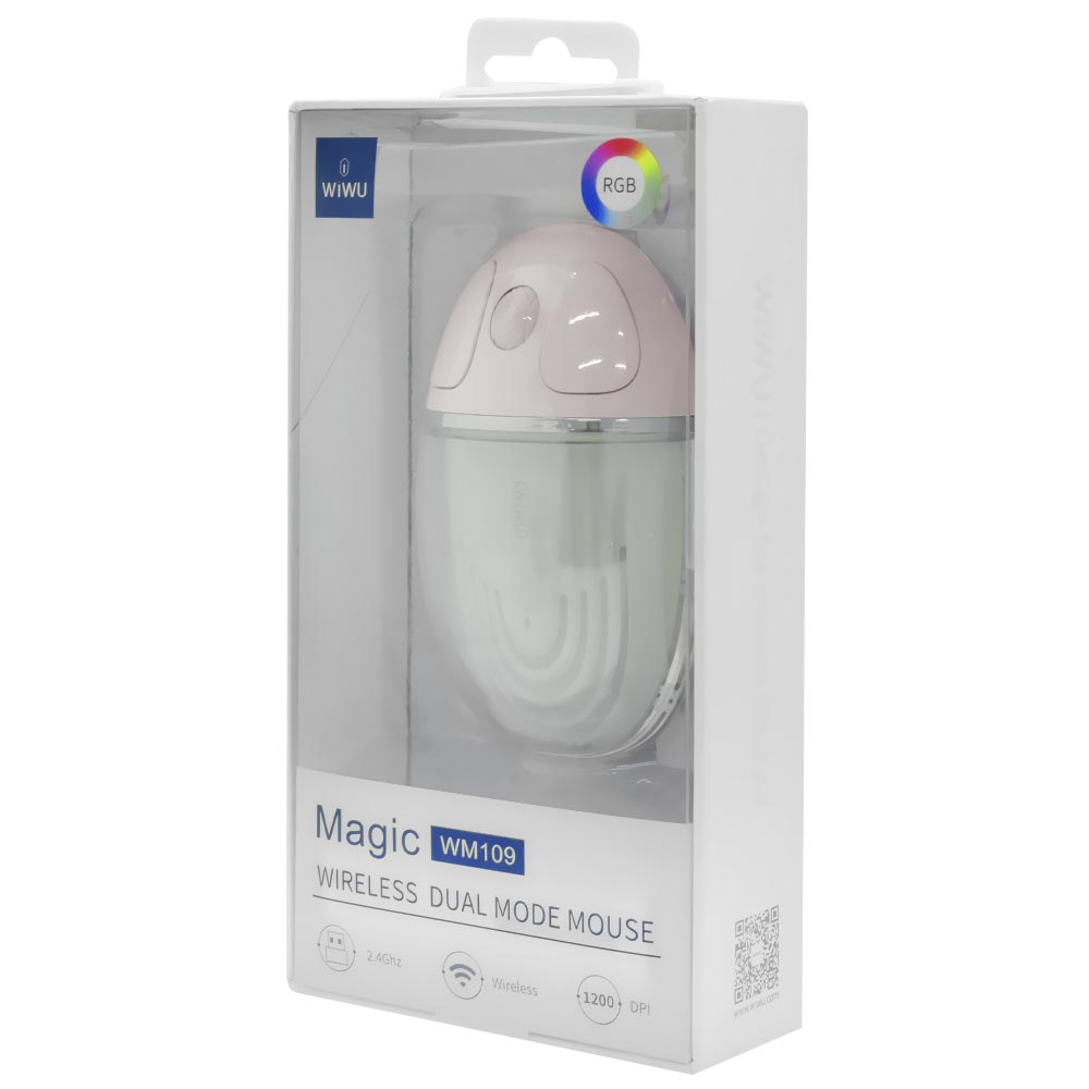 Mouse Wiwu WM109 Magic Wireless / RGB - Rosa