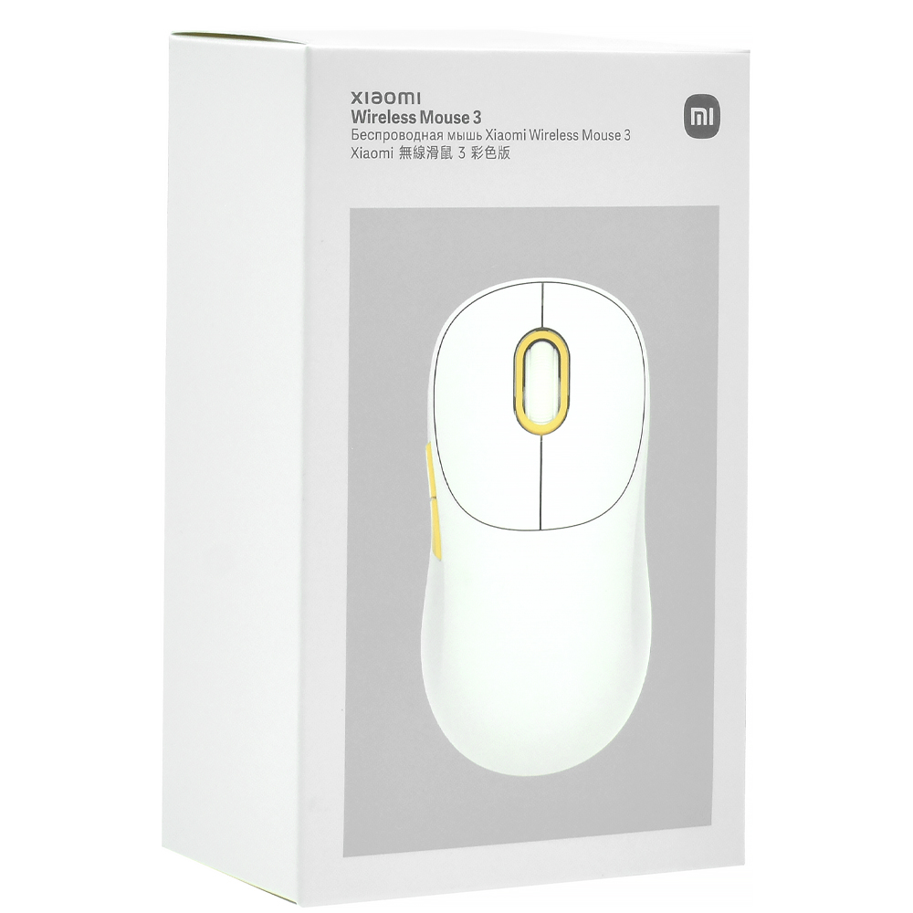Mouse Xiaomi Mi 3 Wireless - Branco (XMWXSB03YM)
