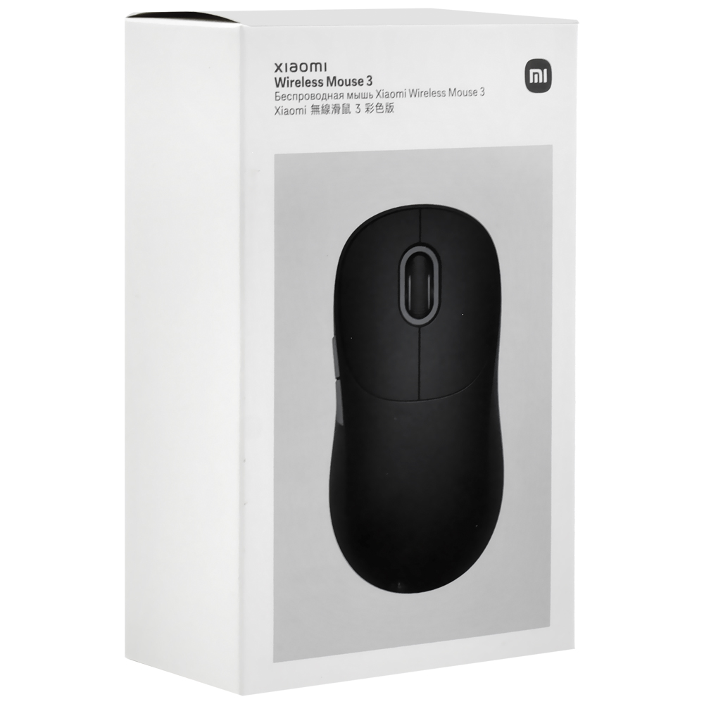 Mouse Xiaomi Mi 3 Wireless - Preto (XMWXSB03YM)