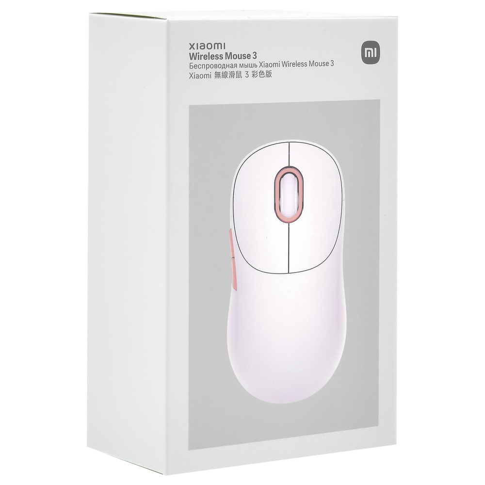 Mouse Xiaomi Mi 3 Wireless - Rosa (XMWXSB03YM)