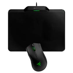 Mouse Gamer Razer Mamba HyperFlux + Mousepad Firefly HyperFlux - Preto (RZ83-02480100-B3U1)