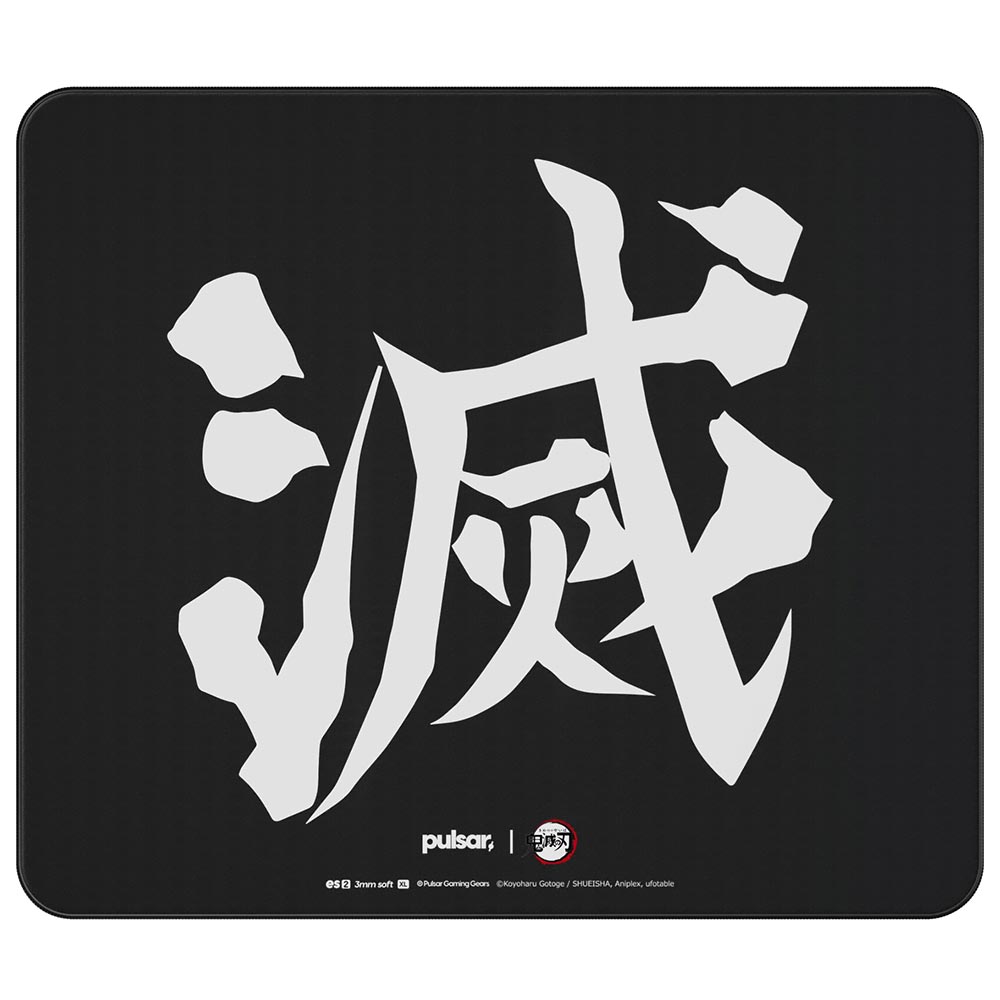 Mousepad Pulsar ES2 Demon Slayer XL3 Gaming 490x420MM 3MM Preto - PES23XLDS