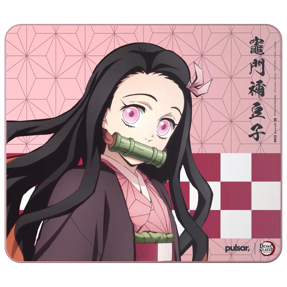 Mousepad Pulsar ES2 Kamado Nezuko XL3 Gaming 490x420MM 3MM Rosa - PES23XLNZ