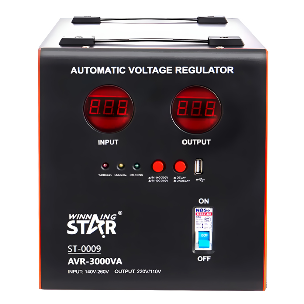 Estabilizador de Energia Winning Star ST-0009 3000VA - 110 / 220V